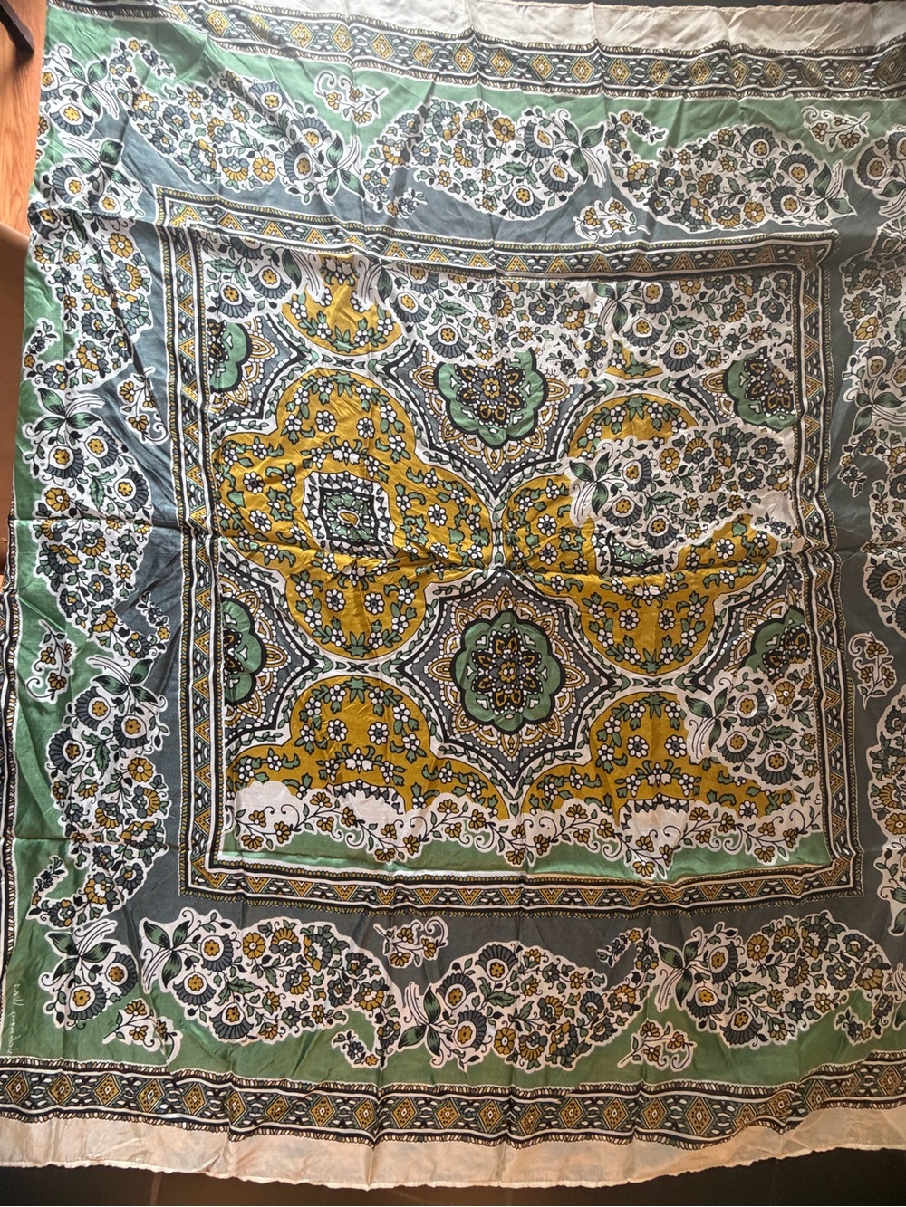 Johnny Was Silk Scarf NWT ! 12 Tassels!